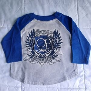 Ocean Pacific Kids Long Sleeve T-shirt Blue/Gray 12M